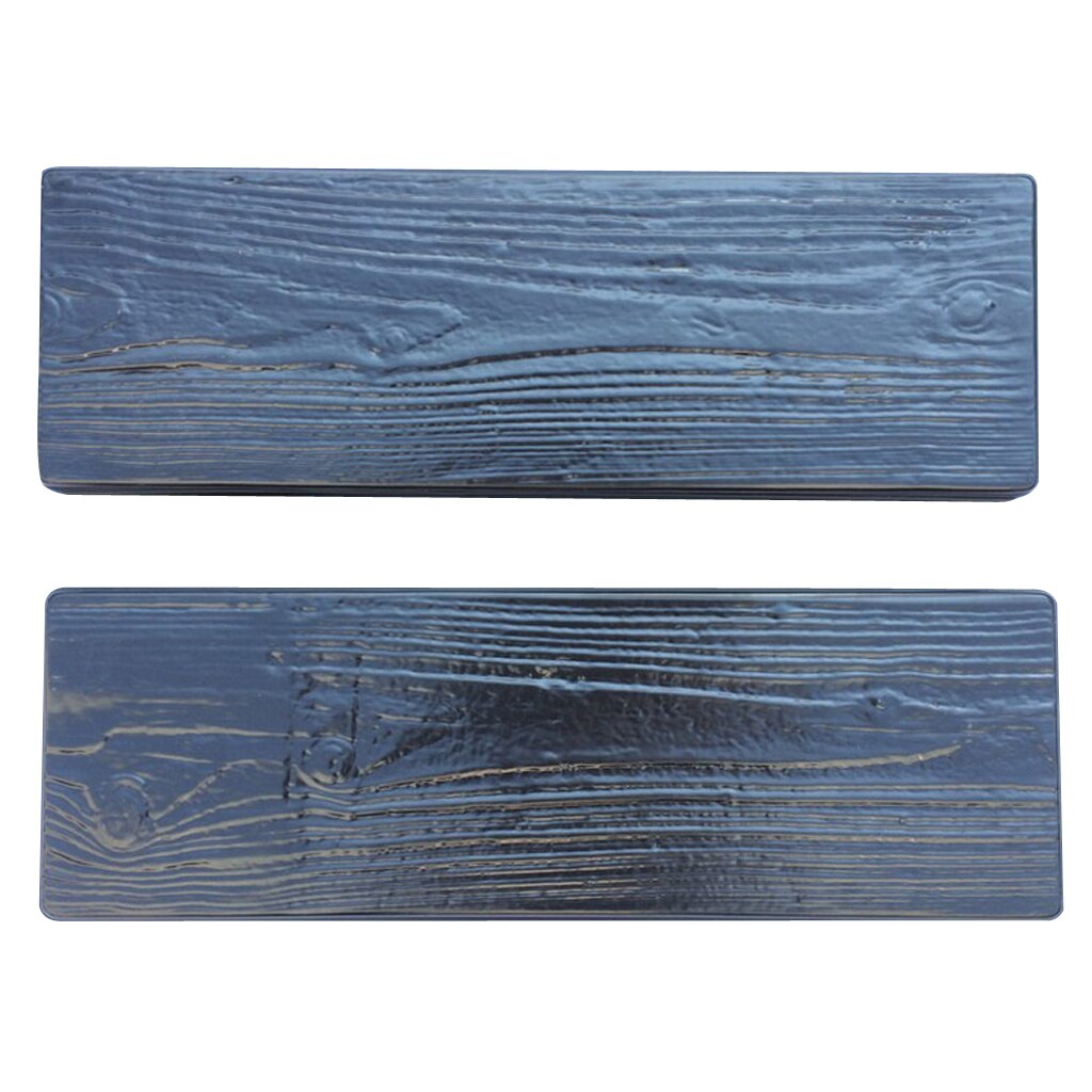 2pcs Wooden Mould Stepping Stones Stepping Wood Grain Stone Form