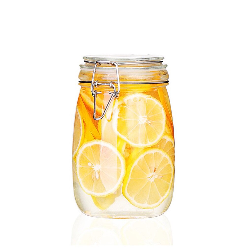 Thick Glass Kitchen Storage Jars Canister Jars with Clear Lid Container