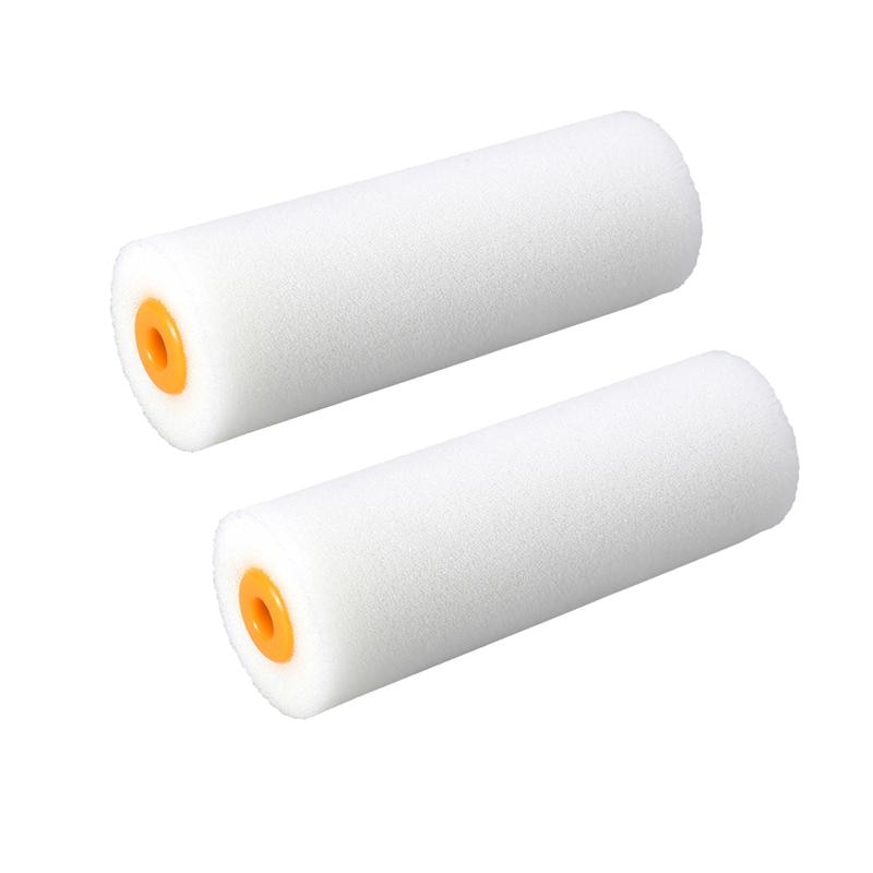 2pcs 4-Inch Foam Paint Mini Roller Sleeve Refill Craft Paint Foam Rollers Decorators Brush Smooth Tools for Home