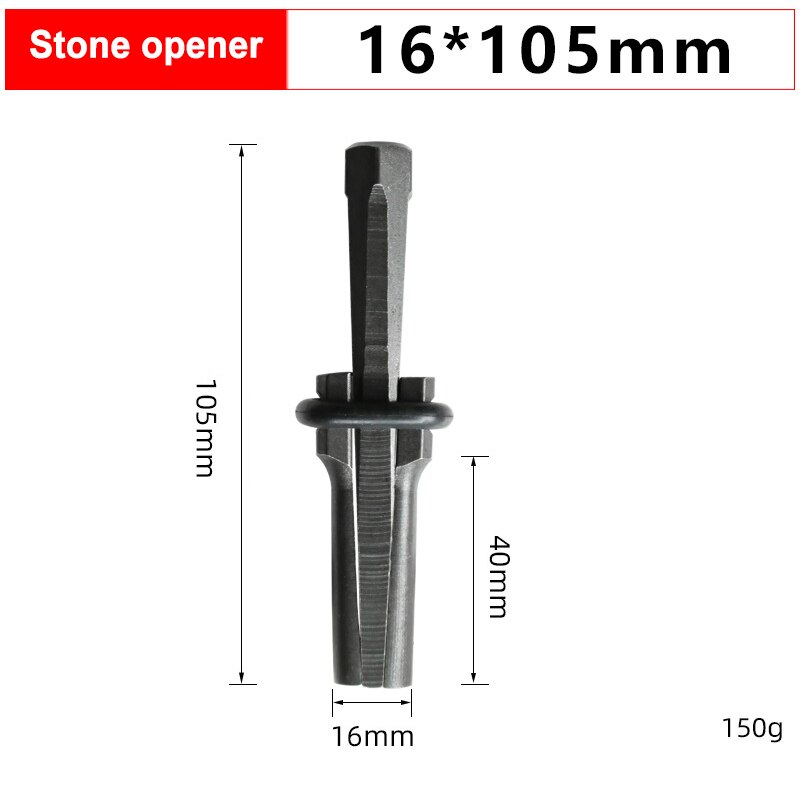 Stone Splitter Easy Use Plug Wedges Feather Shims Concrete Rock Stone Splitter Hand Tools For Quarry _WK: 16mm