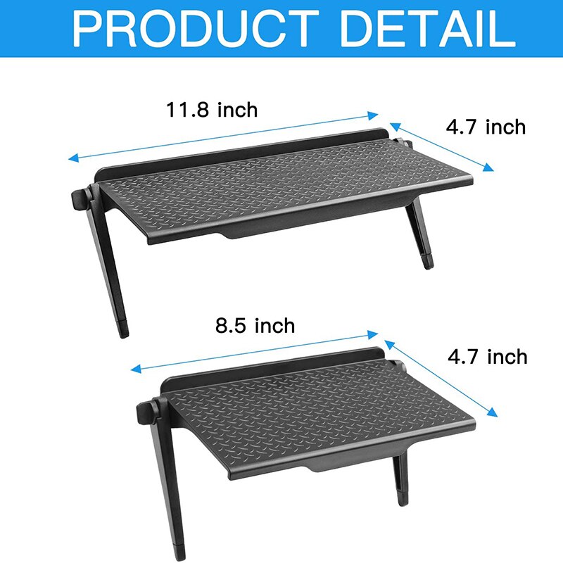 Estante superior de TV Sn, 11,8 pulgadas y 8,5 pulgadas, ajustable, soporte de almacenamiento superior para Monitor, estante superior para ordenador