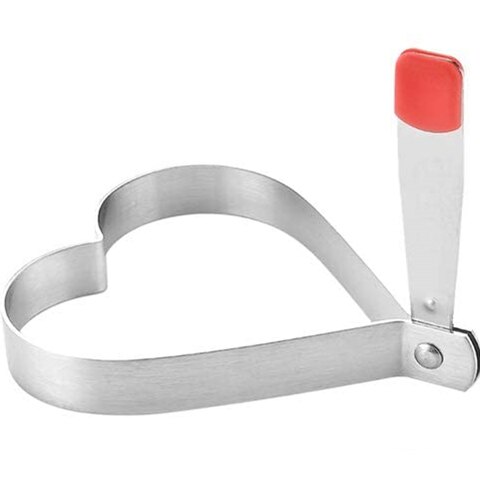 4 Estilo de acero inoxidable huevo frito molde de cocina creativa no-Stick huevo de formador de tortilla molde cocina Gadgets Herramientas de cocina: Heart
