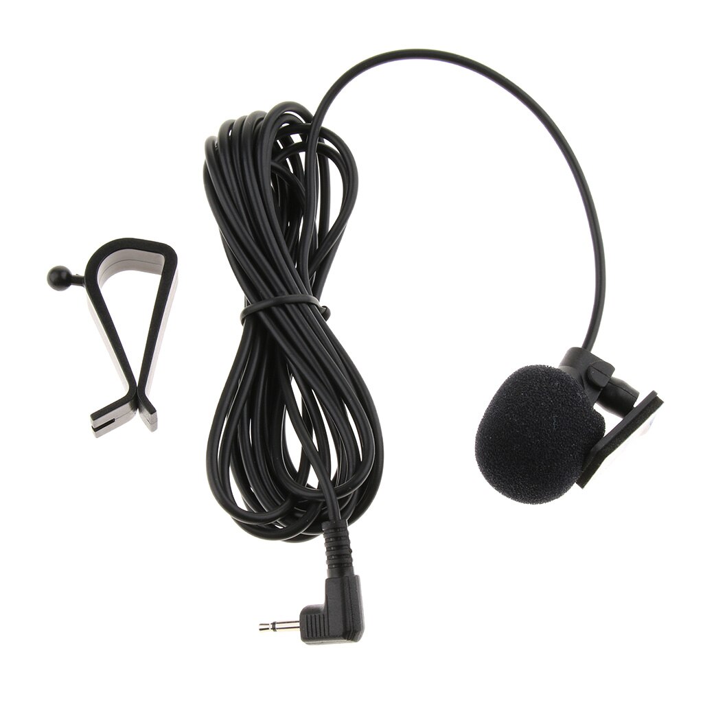 Omni-directional Microphone Condenser Mic for Car Stereo 3.5mm 2.5m Radio GPS DVD External Microphone