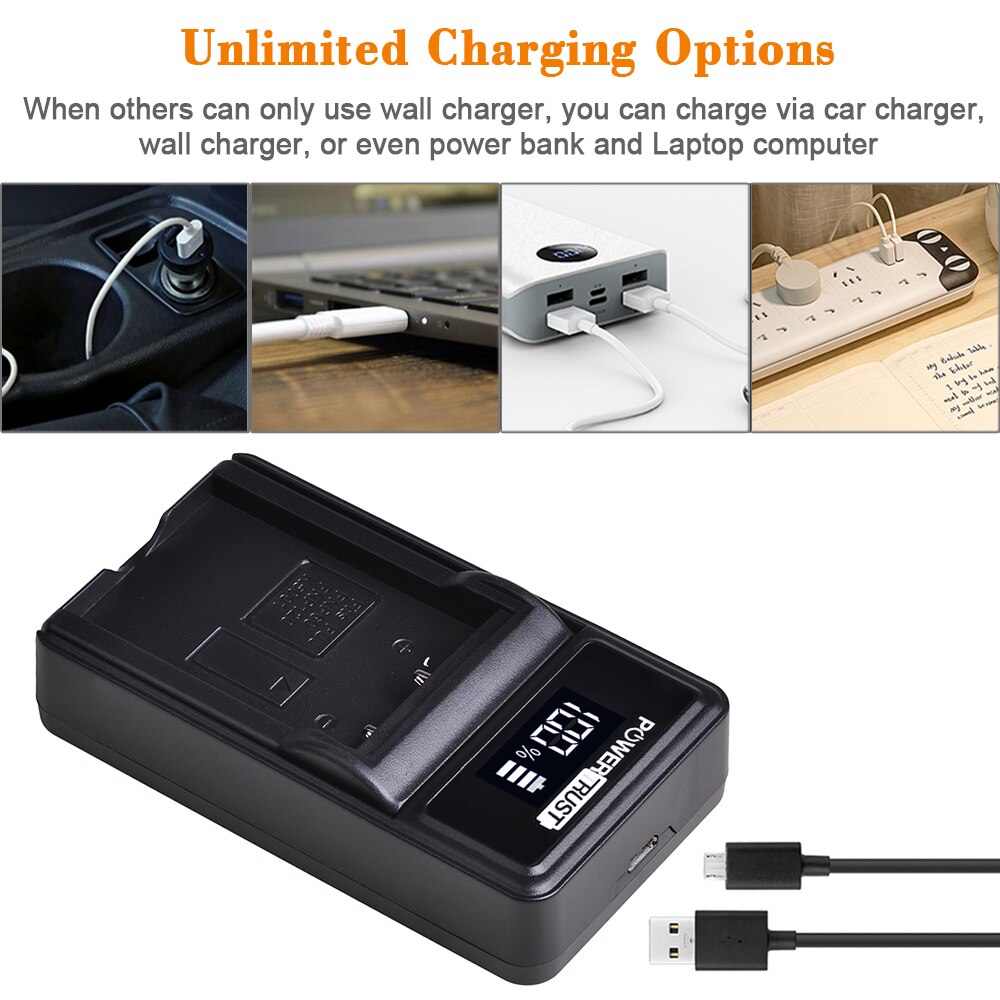 DB-L50 Klic-5001 Rechargeable Battery +LED USB Charger for Kodak DX6490 DX7440 DX7530 DX7540 DX7580 DX7590 DX7591 DX7630