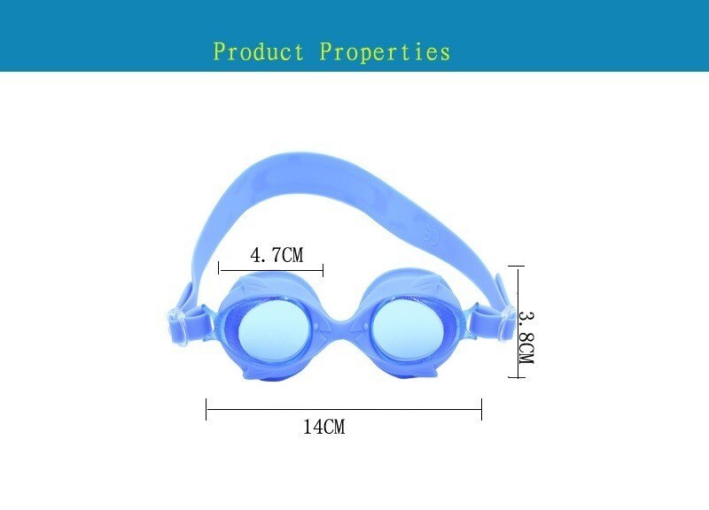 Anti-fog Kinderen Zwembril Cartoon Vis Waterdichte Siliconen Kinderen Jongens Meisjes Water Bril Sport Swim Eyewear