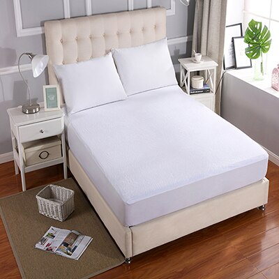 160X200 cm Bed Waterdichte Badstof Cover Matras Protector Cover Katoen voor Bedplassen en Bed Bug Matras Pad cover Voor Matras: Twin 38x75x12inch