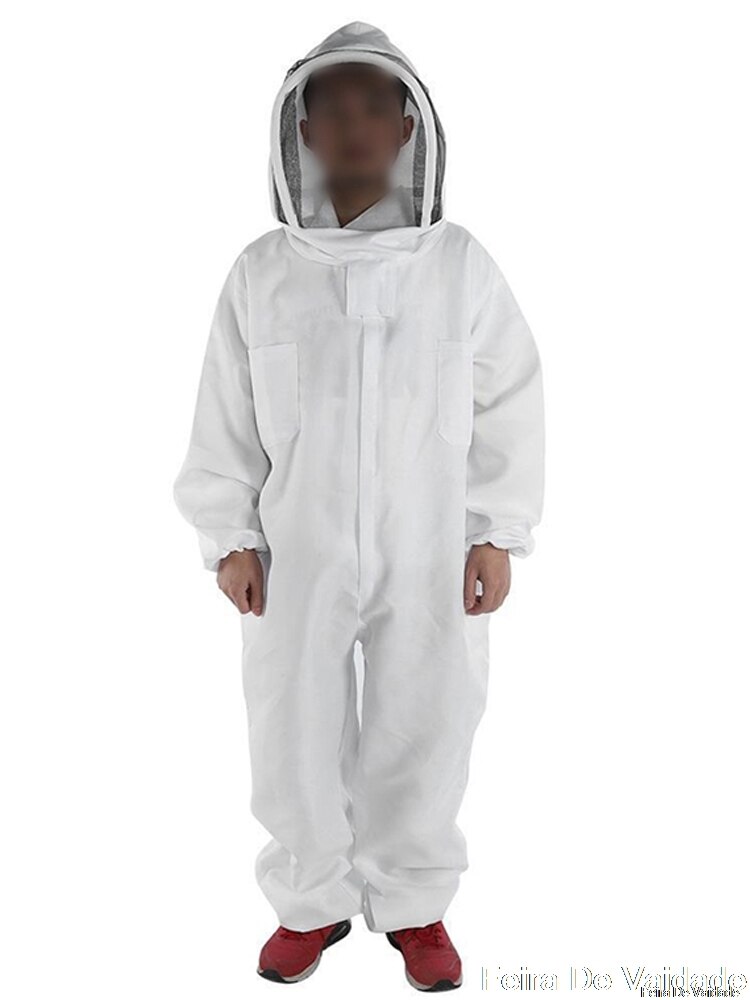 Katoen Full Body Bijenteelt Kleding Sluier Hood Hat Anti-Bee Jas Speciale Beschermende Kleding Bijenteelt Bee Pak Apparatuur: Xl