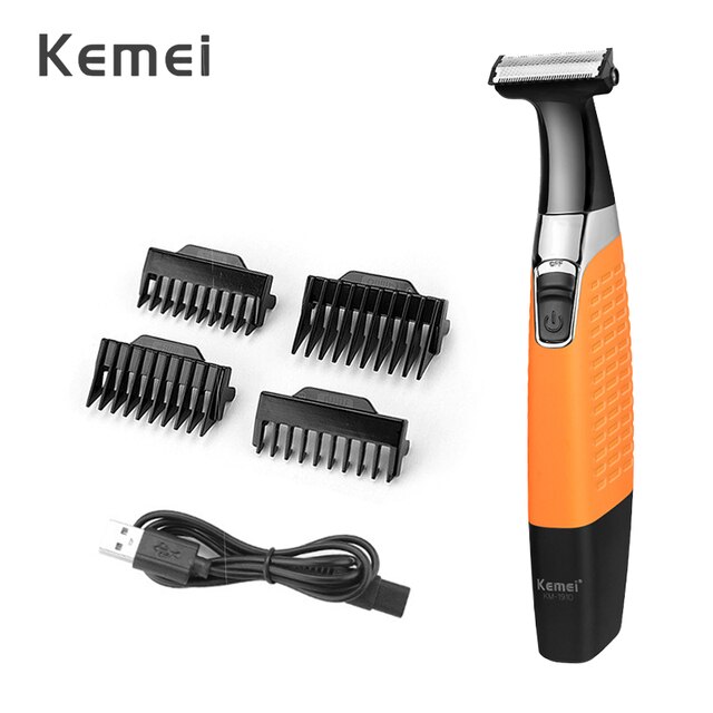 Kemei Elektrisch Scheerapparaat Voor Mannen Scheerapparaat Baard Trimer Multifunctionele Scheerapparaat Grooming Scheren Machine Waterdicht Razor Trimmer: Km1910
