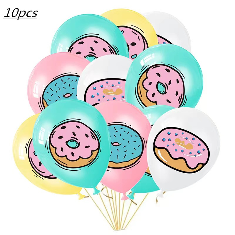 Donuts Dinner Plates Party Supplies Tableware Napkins Tablecloth Balloons Donut Grow Up Birthday Party Baby Shower Decorations