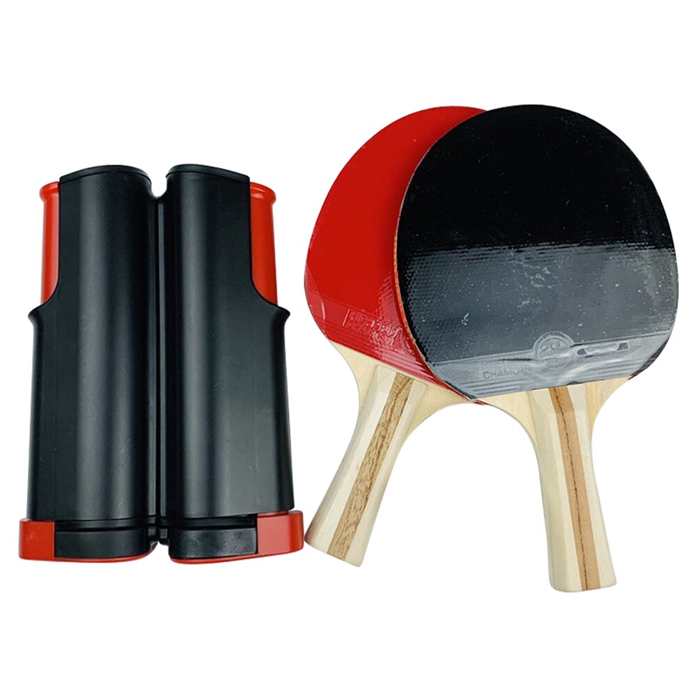 1 PairTable Tennis Paddle Pingpong Exercise Training Accessories Tennis Trainer Ball Machine Rackets Padel Robot Flexible Shaft: Red