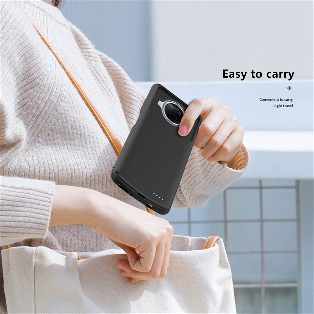 Battery Charger Case Voor Xiaomi Redmi Note 9 Pro 5G Powerbank Case 6800Mah Externe Opladen Cover Voor Redmi note 9 Batterij Case