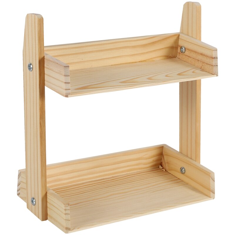 Hout Kruidenrek Keuken Multifunctionele Aanrecht Kruiden Opbergdoos Rack Multi-layer Kruiderij Holder Retail: Default Title