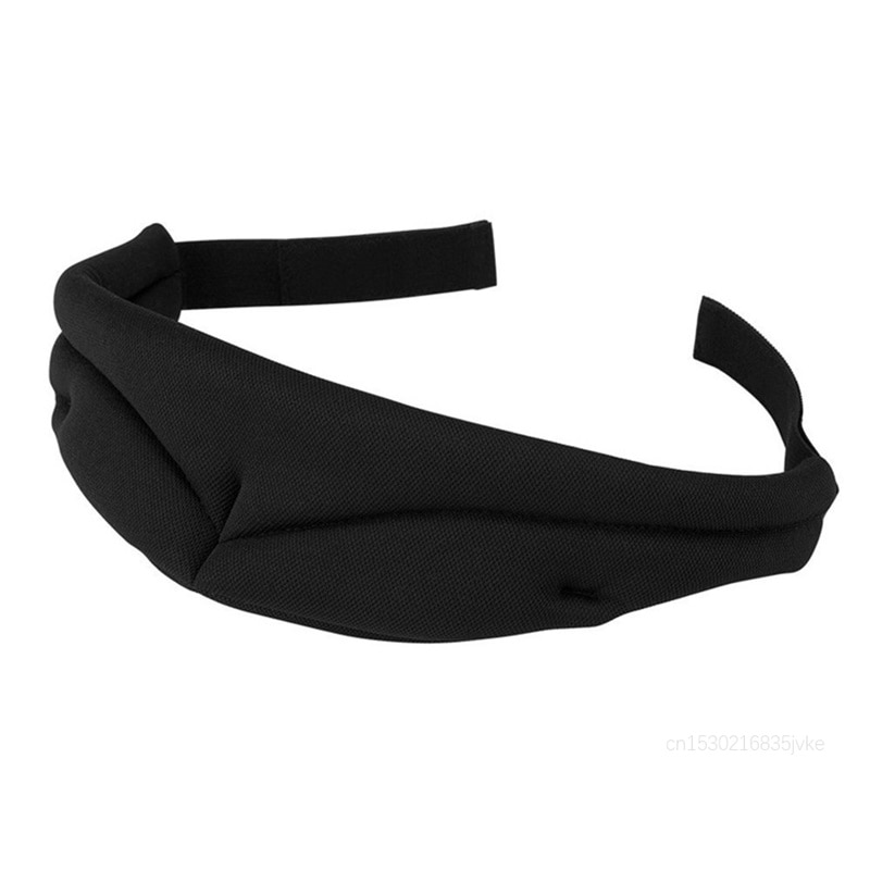 3D Sleep Mask Adjustable Velcro Memory Foam Mulberry Silk SleepAid Eye Mask Complete Darkness Comfortable Fit Blindfold Eyeshade