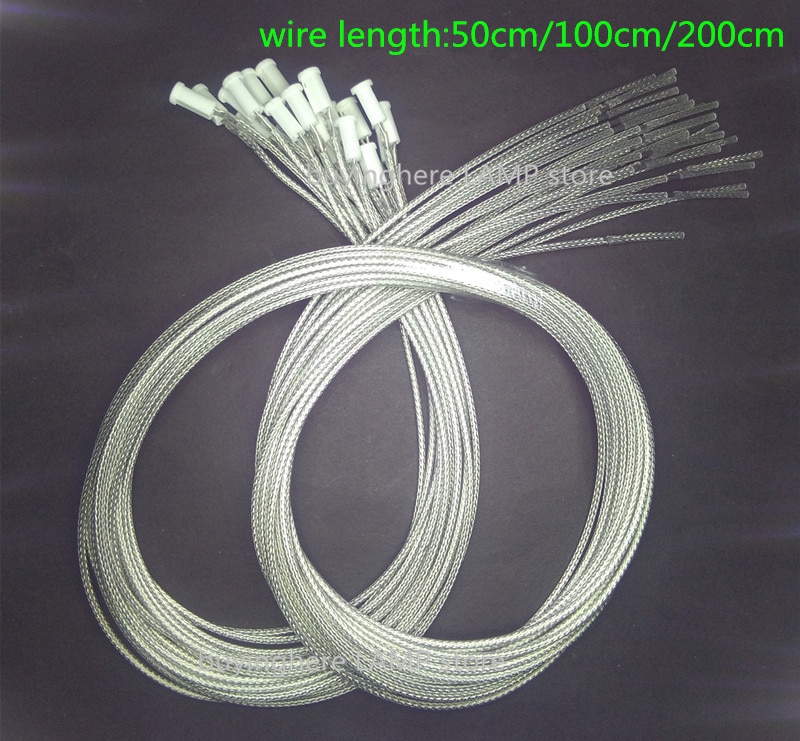 Lysekrone lampeholder  g4 lampetråd 100cm 50cm 200cm g4 keramik lampeholder wire til lysekrone krystal lampe holder wire