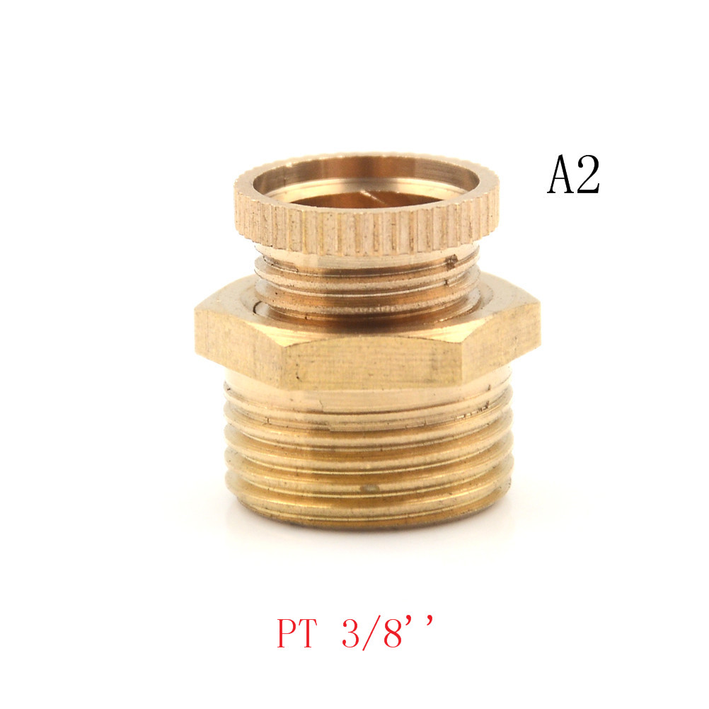 1 Pcs 1/2 Inch 3/8 Inch 1/4 Inch Air Compressor Draad Water Aftapkraan Messing Tone