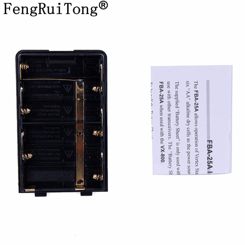 FBA-25A 6*AA Battery Case Pack for Yaesu/VERTEX Portable Walkie Talkie FT60R VXA-200 VXA-210 VXA-300 VX-150 VX-160