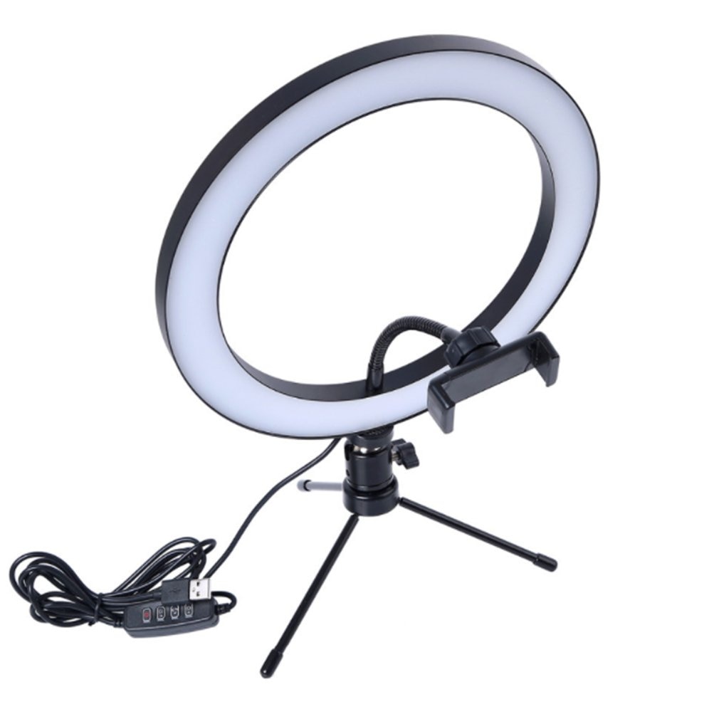 Professionele Phtography Licht Dimbare LED Studio Camera Ring Licht Foto Telefoon Video Lamp Selfie Mount