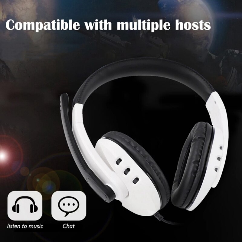 Wired Overear Gaming Headset PC Gamer 3.5mm for PS5 One PS4 PS3 NS Headphones Surround Sound Laptop Tablet PC