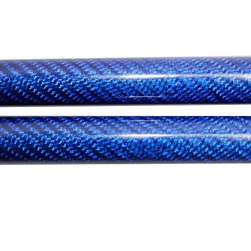 Voor mitsubishi pajero sportwagen styling auto motorkap motorkap aanpassen gasveren lift ondersteuning schokdemper: Blauwe koolstofvezel
