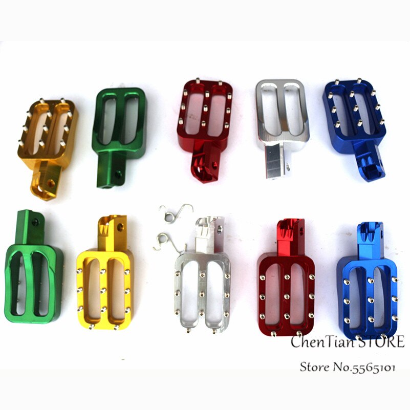 Motorsykkel cnc fotpinner pedaler fotstøtter til ktm sx sxf exc excf xcf xcw xcfw 65 85 125 150 250 300 350 400 450 530 eventyr