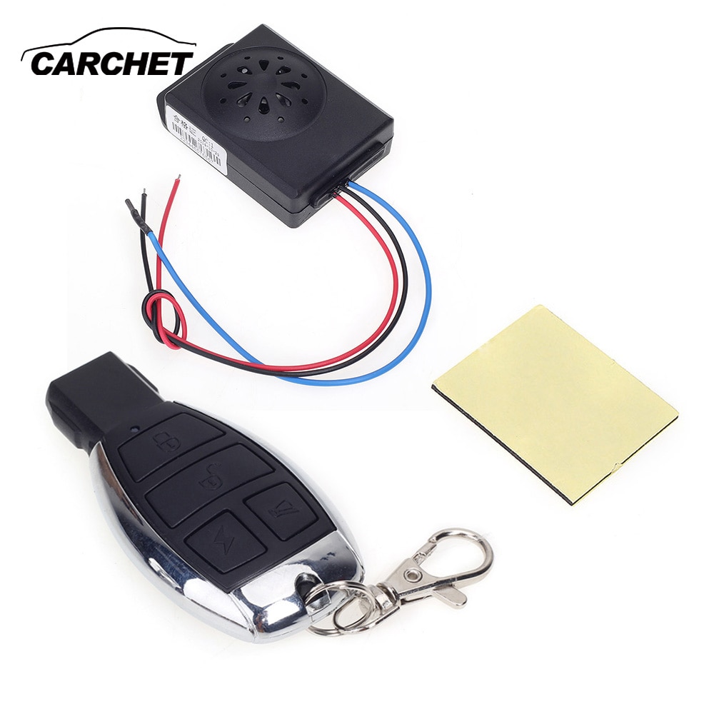 CARCHET Anti-robo alarma motocicleta de aluminio de protección contra robo alarma de seguridad moto accesorios para scooter