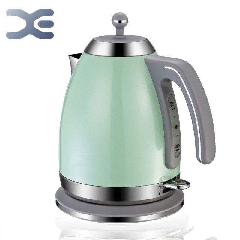220V Electric Kettle Water Heater Boiler Green Pink 1.7L 1800W BPA-Free Fast Boiling British Strix Thermostat Electric Tea Pot: Sky blue / CN