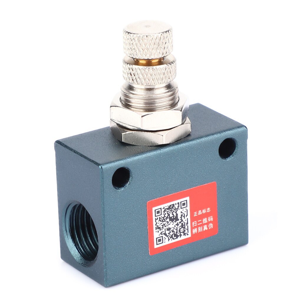 Flow Control Valve ASC200-08 G1/4 Pneumatic Air Flow Speed Control Valve Aluminum Alloy Throttle Valve Electric Magnetic Valve