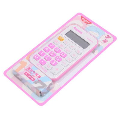 Calculadora bonita de superior con diamantes de de color de dibujos animados y Fondo transparente de música como de chica: Rosa