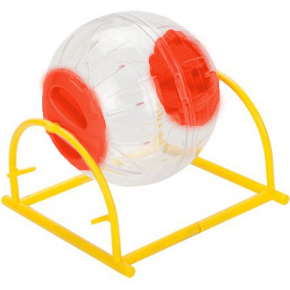 Gennemsigtig hamster kører jogging bold rack kæledyr træning hjul øvelse levering: Orange / 15cm