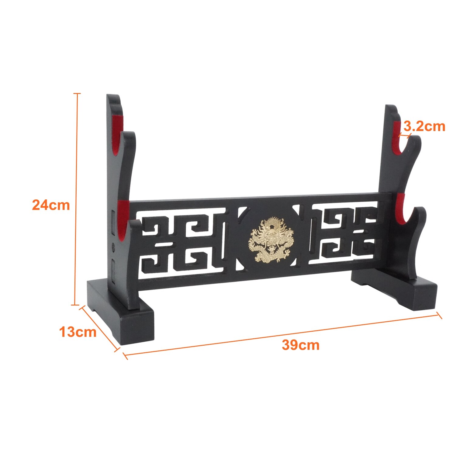Padded Sword Stand Display Velvet Protect Sword Rack Katana Genji Japanese Samurai Blade Gladius Templar Medieval Stand -Dragon