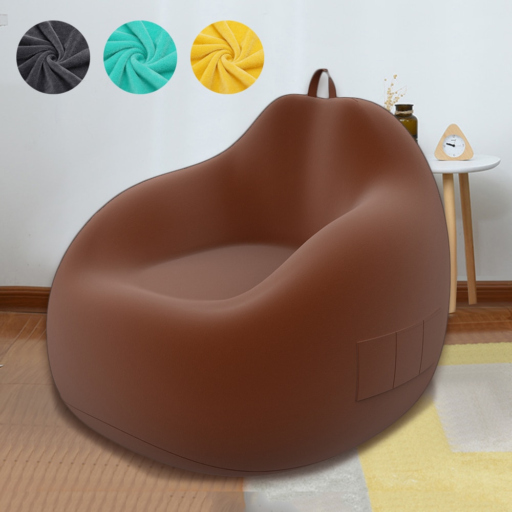 Store små dovne sofaer dækker stole uden fyldstof linned klud lænestol sæde sækkestol puff puff sofa tatami stue