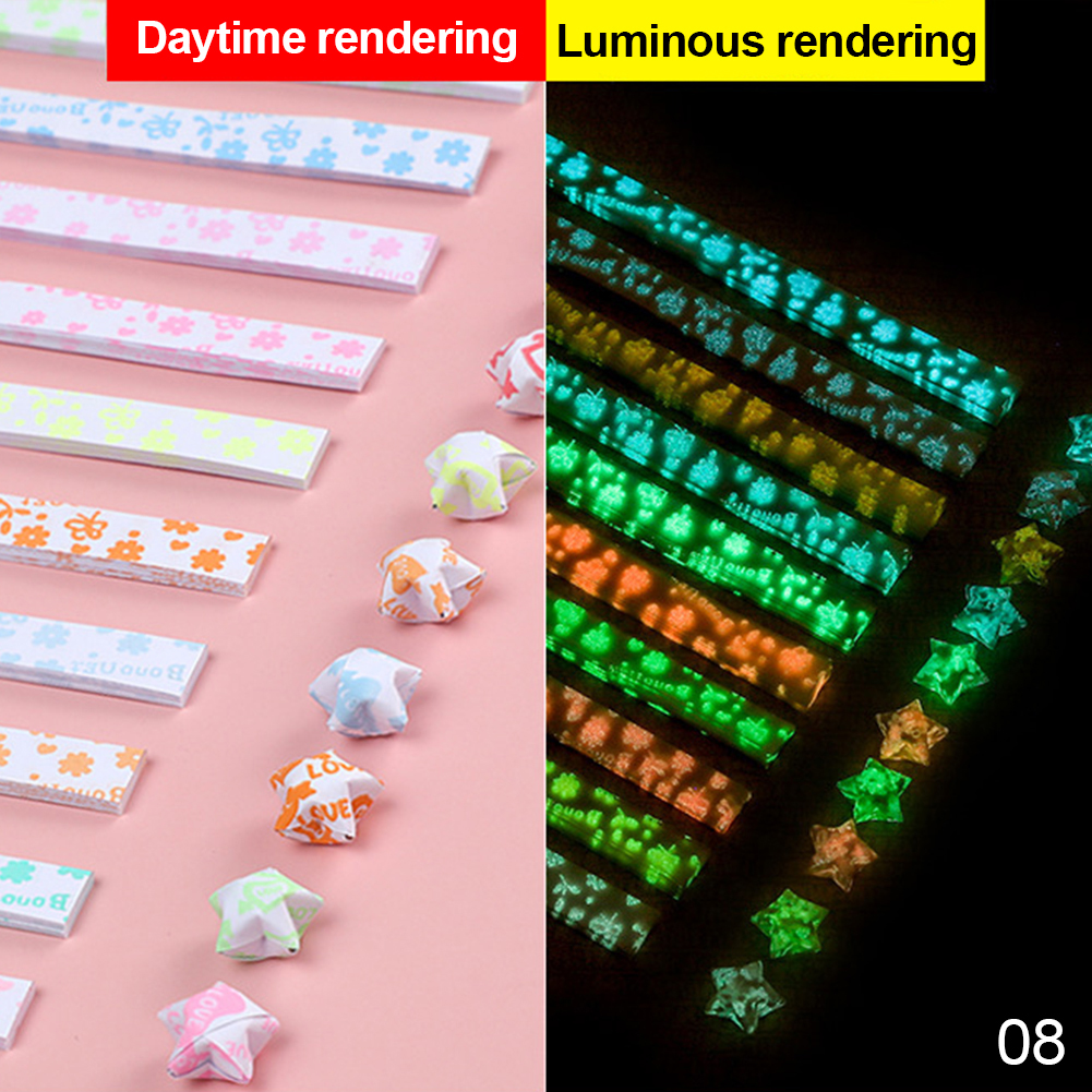 210 Vellen Lichtgevende Origami Sterren Papier 10 Kleuren Strips Lucky Star Decor Vouwen Papier Ambachtelijke Papier Diy Arts Crafting Supplies: Deep Blue