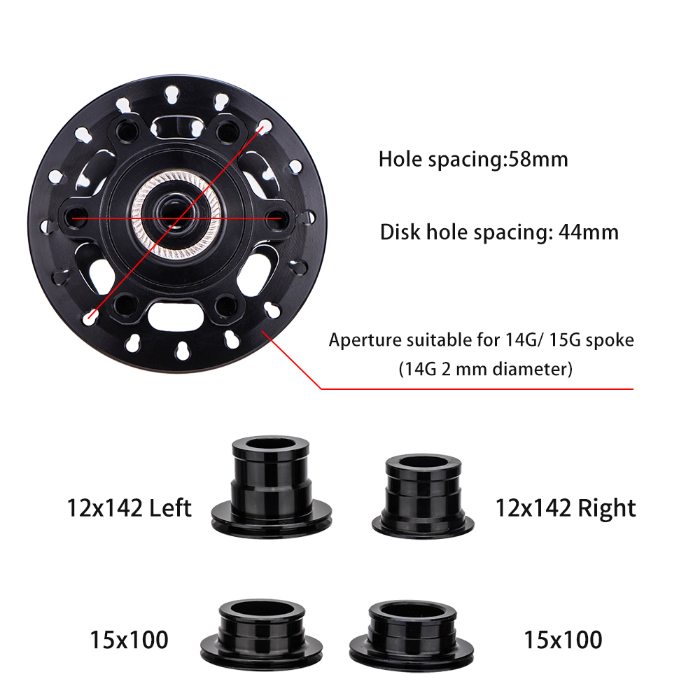 ZTTO MTB Fiets 6 Pallen Schijfremnaaf 32 Gat Hub XD/HG/MS Steekas 12x142 15x100 32H Maza QR 10x135 9x100mm Afgedicht Lager DR290