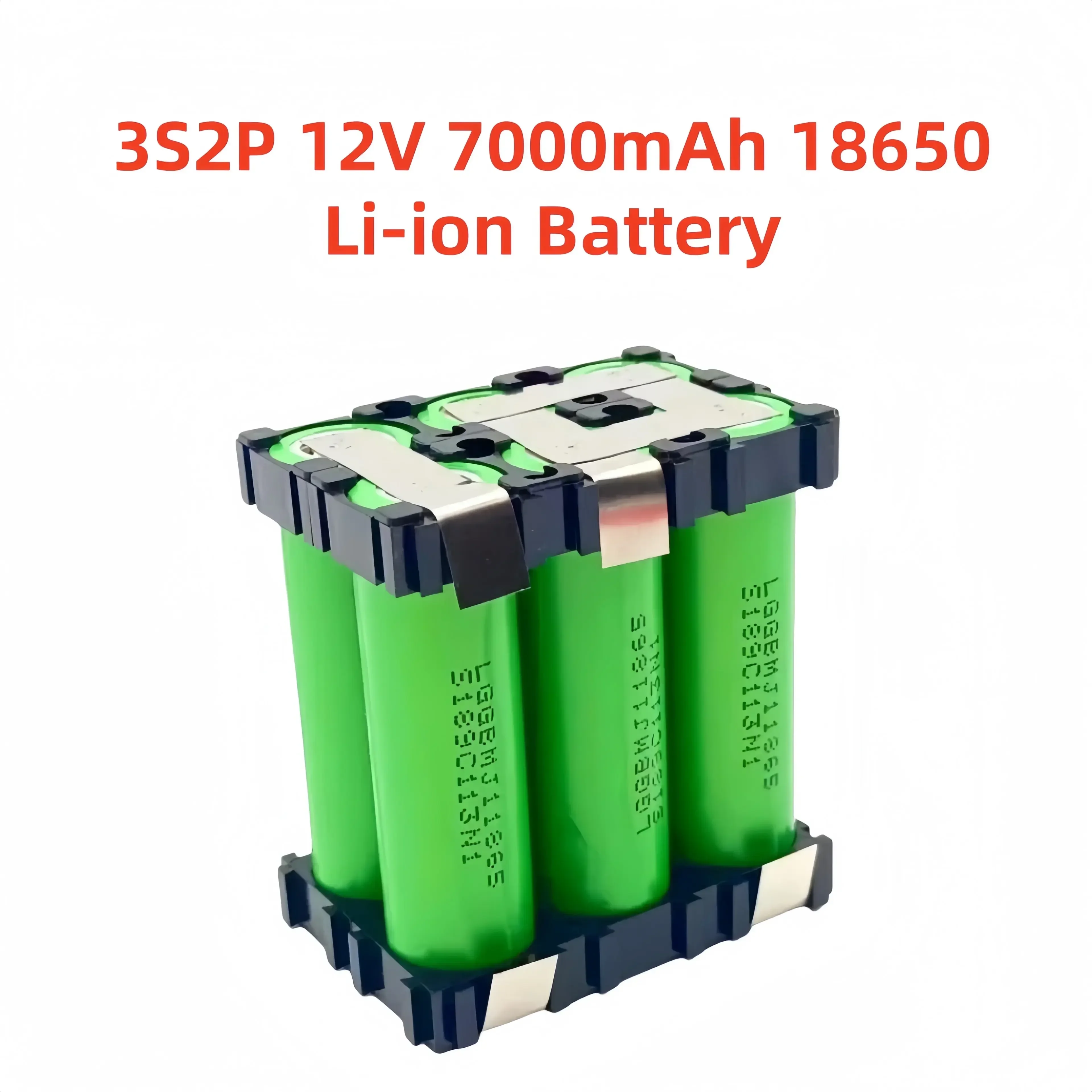 18650-MJ1 Lithium-Akku, maßgeschneiderter 7,4 V ~ 25,2 V 3500 mAh/7000 mAh Akku zum Schweißen von 2S1P-6S1P Akkus: Brown