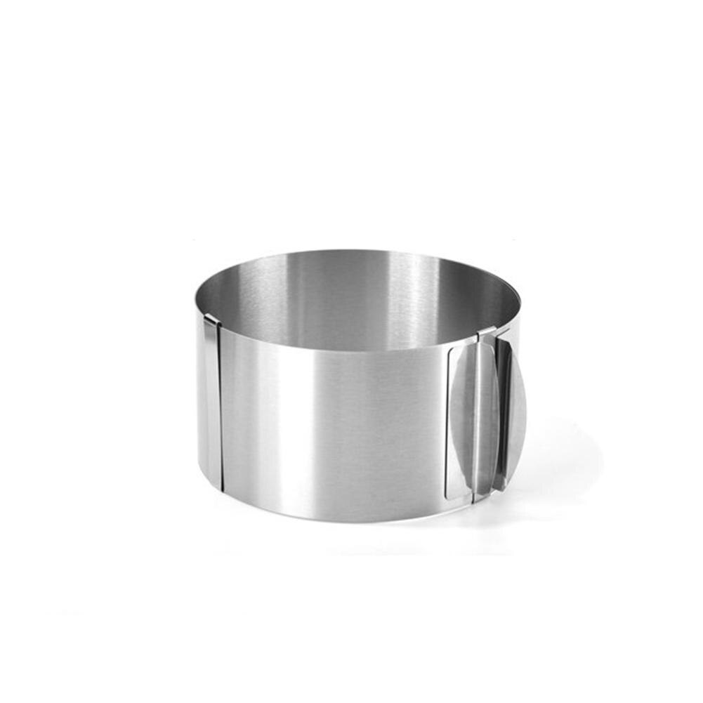 430 Stainless Steel 6-30cm Telescopic Mousse Ring Rustproof With Scale 6-15cm Heightened Baking Cake Ring For Families Baking: Height 8.5cm