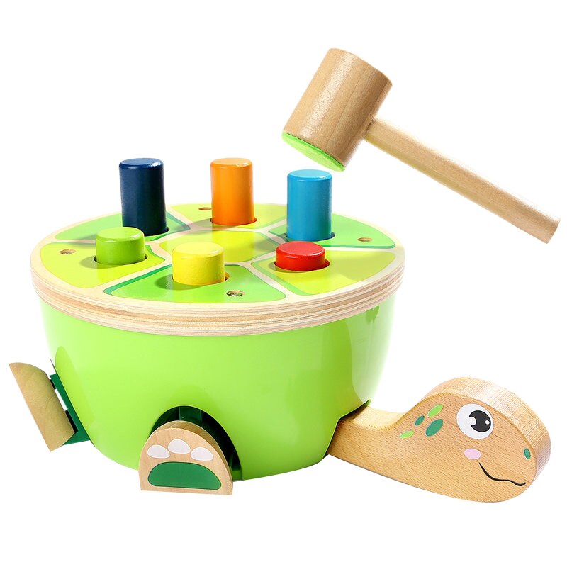 Wood Toys for Toddlers Learning Fine Motor Skills - Preschool Wooden Toys Hammering & Pounding Toys - for 2 Year Old Girl
