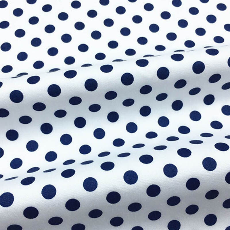 160cm*50cm puuvillakangasta musta tummansininen harmaa pilkullinen kangas diy vuodevaatteille käsityö pöytäliina tikkaus tilkkutäkki