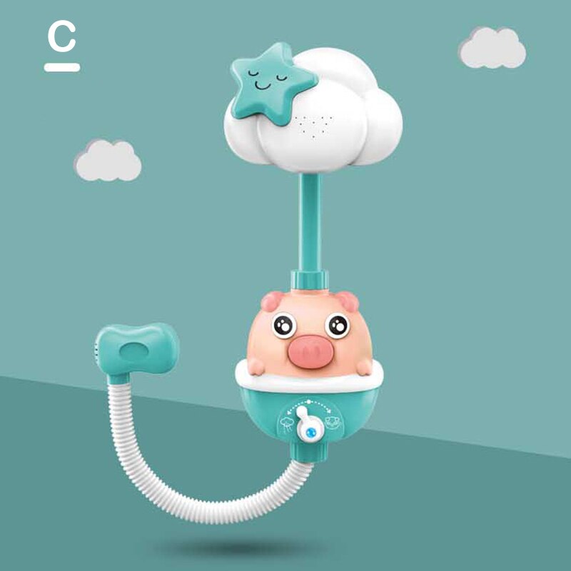 Zabawki robić kąpieli dla niemowląt kwiat głowica prysznicowa wanna woda robić kąpieli gra podlewanie opryskiwacz dla dzieci JAN88: c