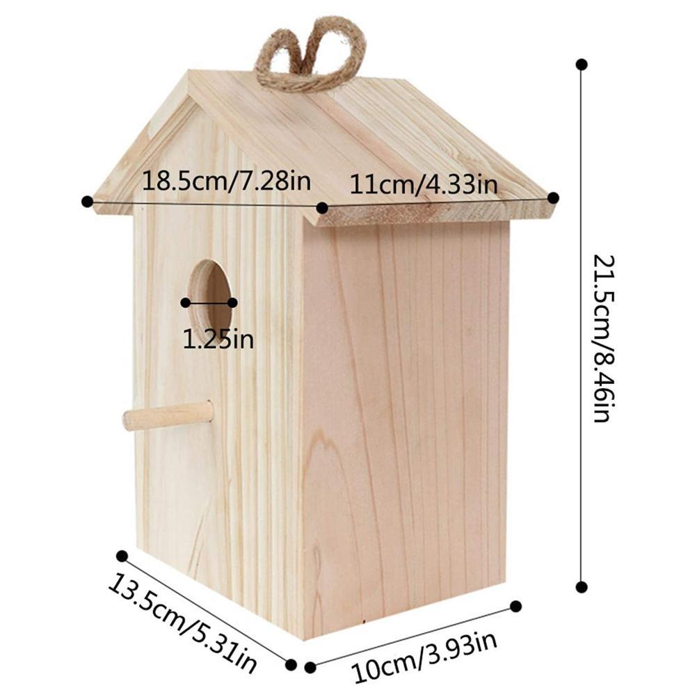 Creatieve Houten Vogel Feeder Vogels Living Nest Fokken Doos Milieuvriendelijke Vogelkooi Onderdak Venster Kooi Met Zuignappen