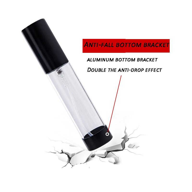 5ml 10ml Transparent Glass Perfume Bottle With Base Refillable Portable Disinfectant Liquid Cosmetic Spray Bottle For Traveling