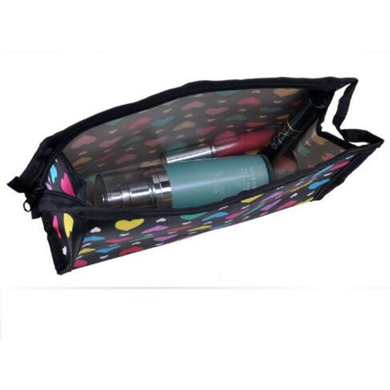 Knoedel Make-Up Tas Luipaard Dot Hart Cosmetische Tas Toevallige Multifunctionele Cosmetische Make-Up Pouch Toilettas Opslag Handtas