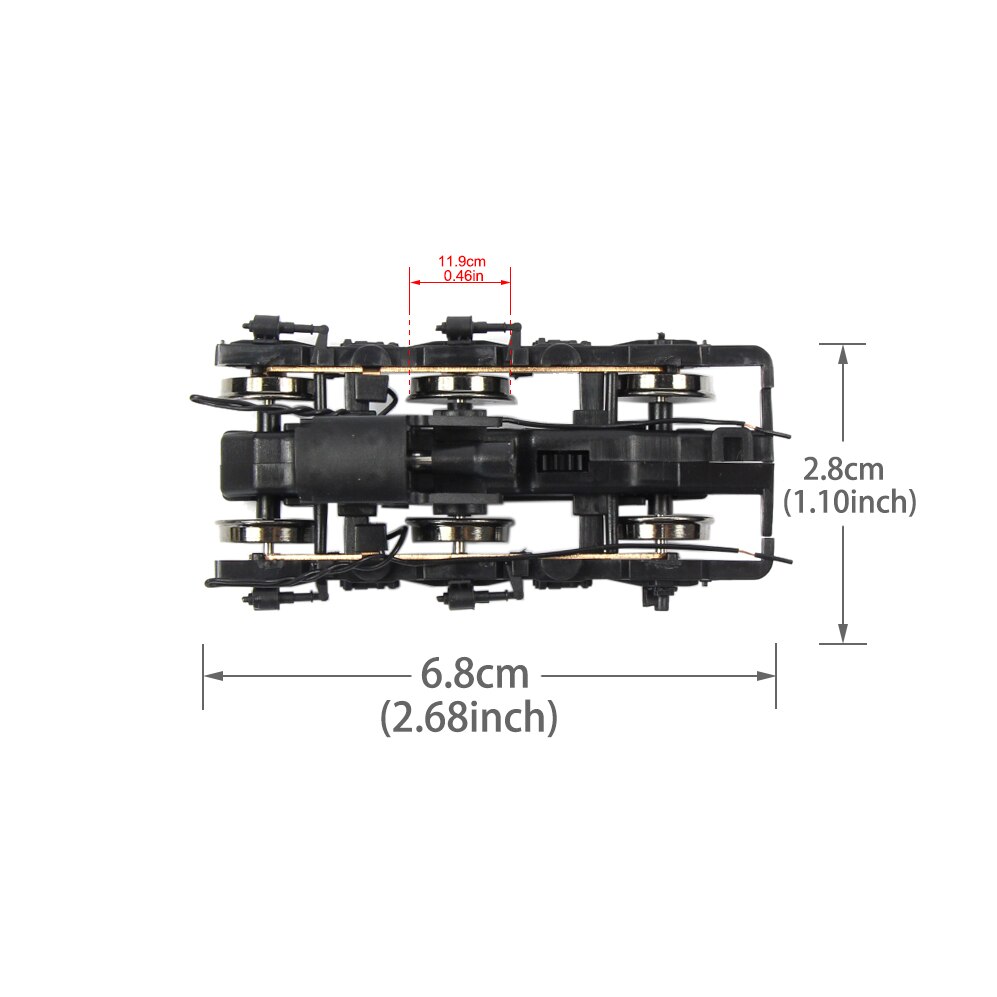 1pc HO Scale 1:87 Model Trains DIY Universal Train Undercarriage Accessories HP0587