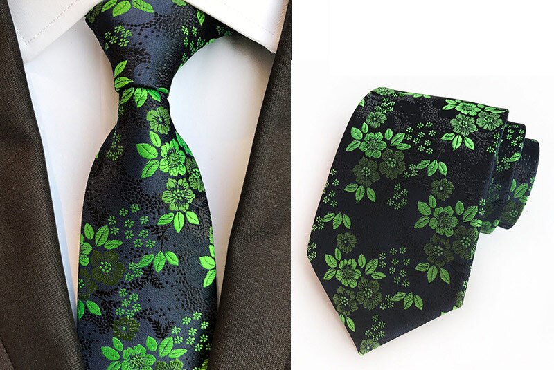 Fabrik 8cm slips blomster blomst jacquard vævet klassiske mænd halsbånd bryllupsfest gravatas brudgom silke slips: Kt279