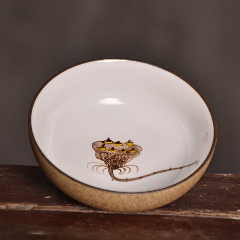 Tangpin keramisk tekopp til puer håndmalte tekopper porselen kinesisk kung fu kopp 45ml: Stil b