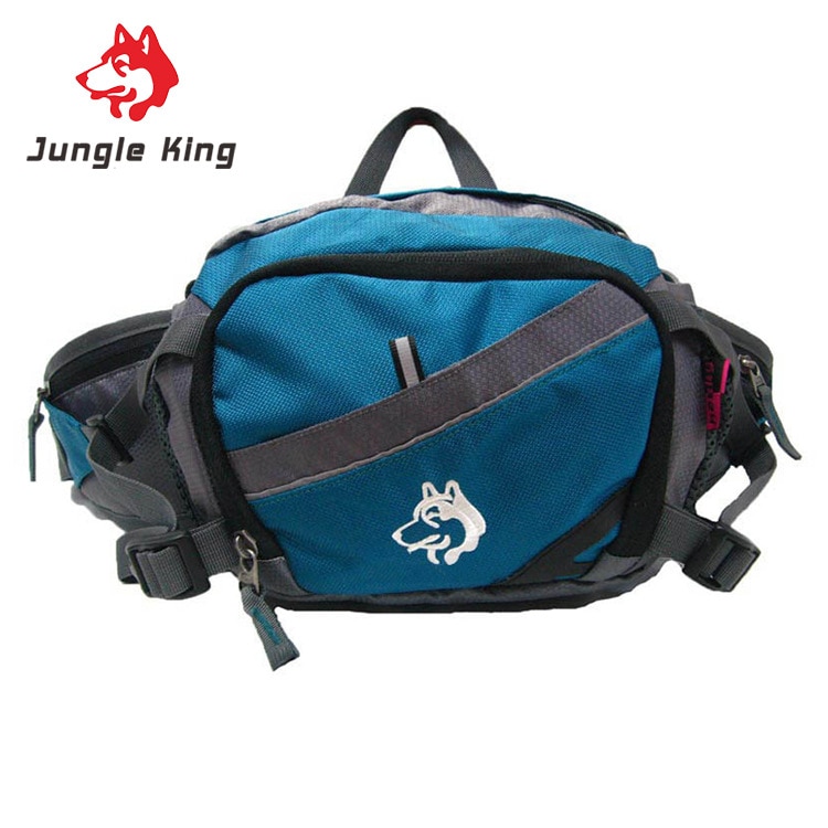 Jungle King-Bolsa de Montañismo Qutdoor, Bolso pequeño multifuncional resistente al agua para ciclismo, correr, billetera inclinada para móvil, 8L: Color azul