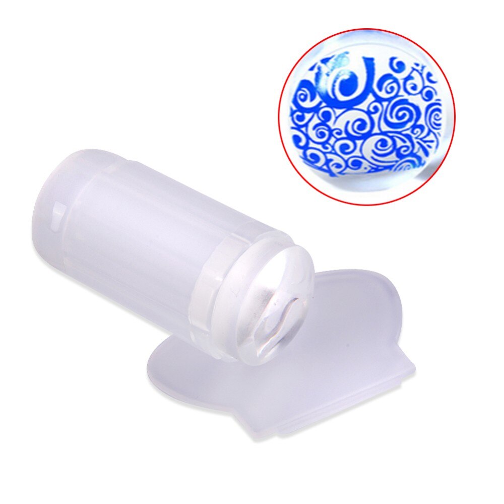 Buitee Clear Jelly Silicone Nail Stamper With Scrapet Nail Art Stamping Tool Set For DIY Nail Stamping Manicure Nail Decoration: Set 9