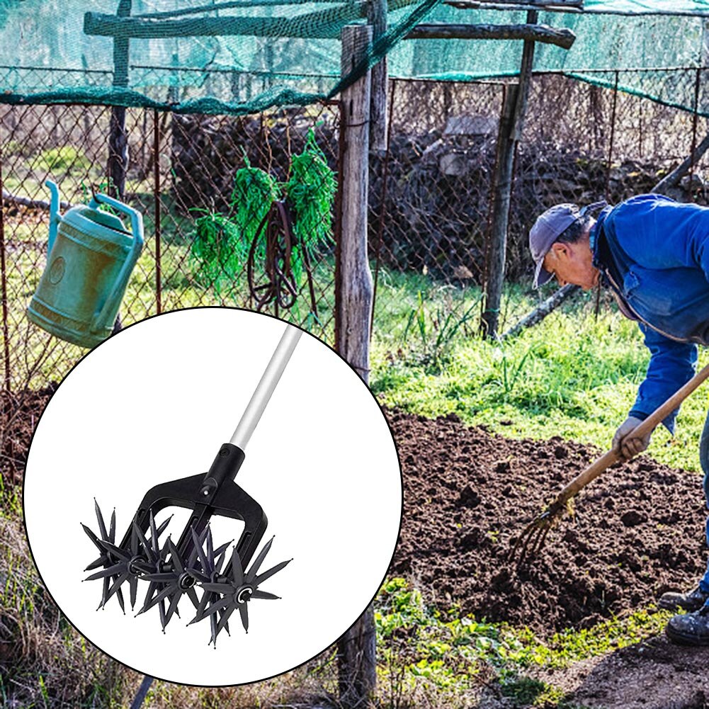 Rotary Cultivator Tool Plastic Tines Soil Ripper for Landscapers Garden Aerator Rotary Cultivator Ripper Tool