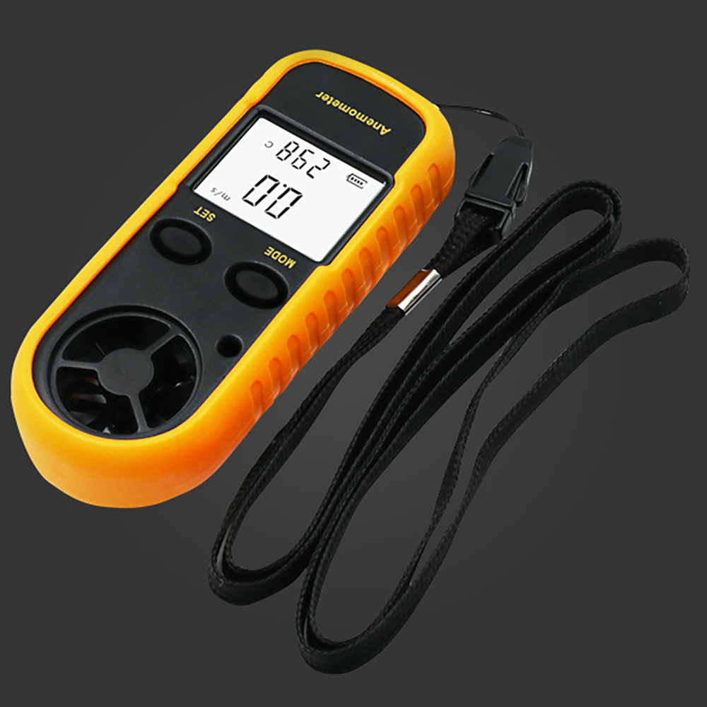 Digital Anemometer Pocket Anemometer Handheld Wind Speed Temperature Measuring Instrument Outdoor Wind 0-30m/S Test Instrument