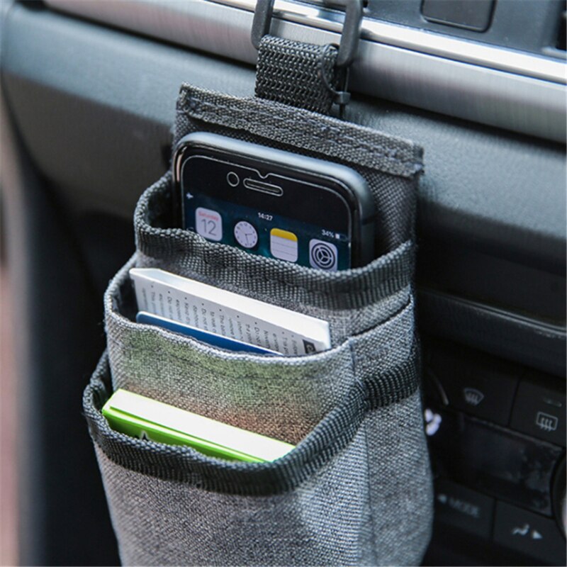 Auto ventilatierooster zak organizer opbergdoos tassen doos auto mobiele telefoonhouder auto opbergen opruimen auto interieur accessoires