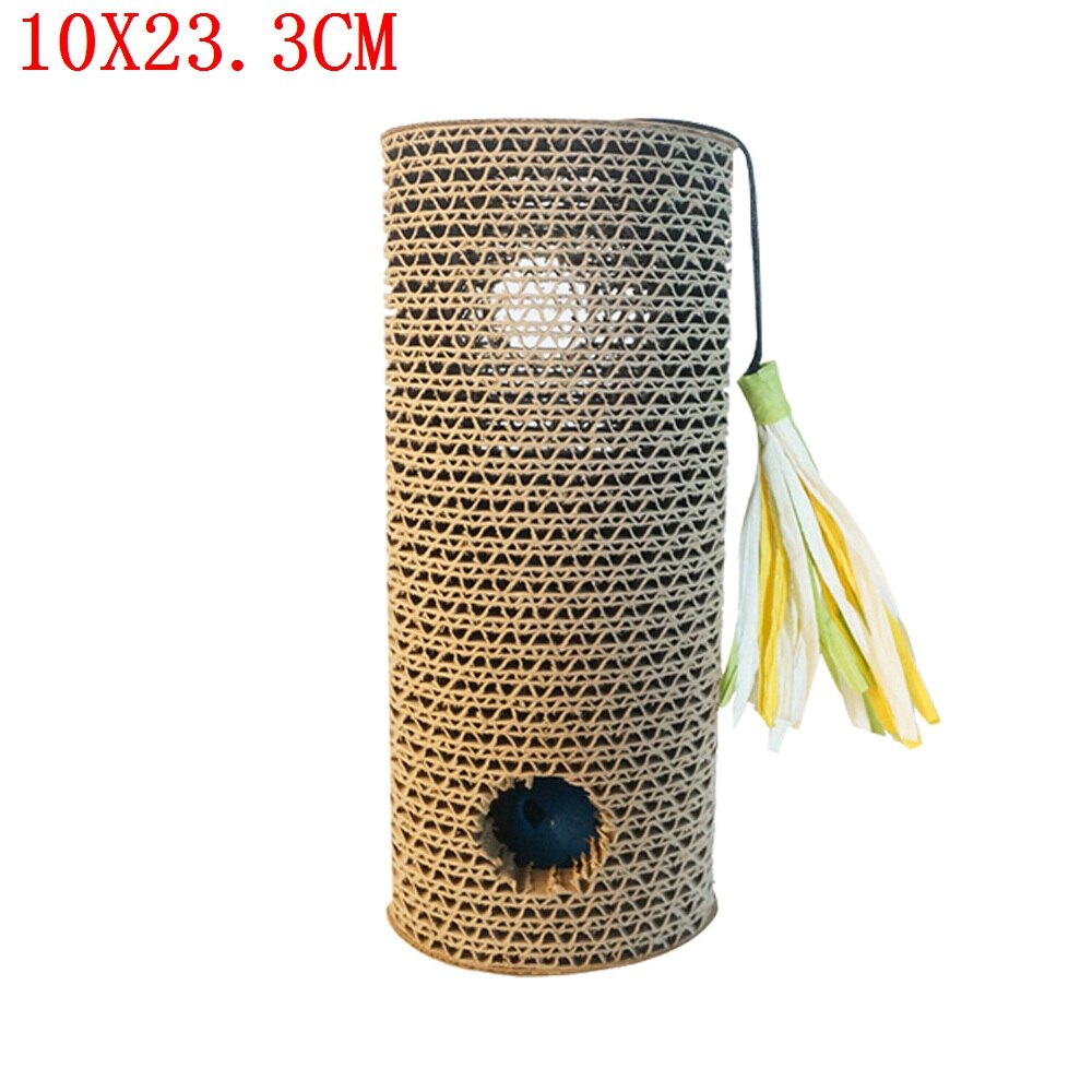 Cat Kitten Scratching Board Pet Soft Mattress Paw Care Toy Corrugated Cardboard Scratching Cat Training Toy: A and 1pc gift